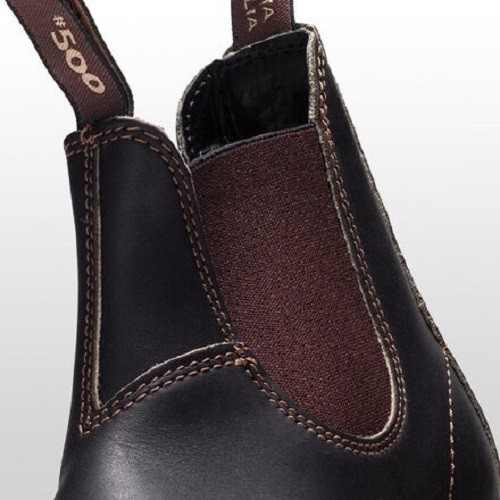 BLUNDSTONE CHELSEA 500 HI LEATHER UNISEX MEN 4=WOMEN 6 SHOES/BOOT STOUT BROWN NU