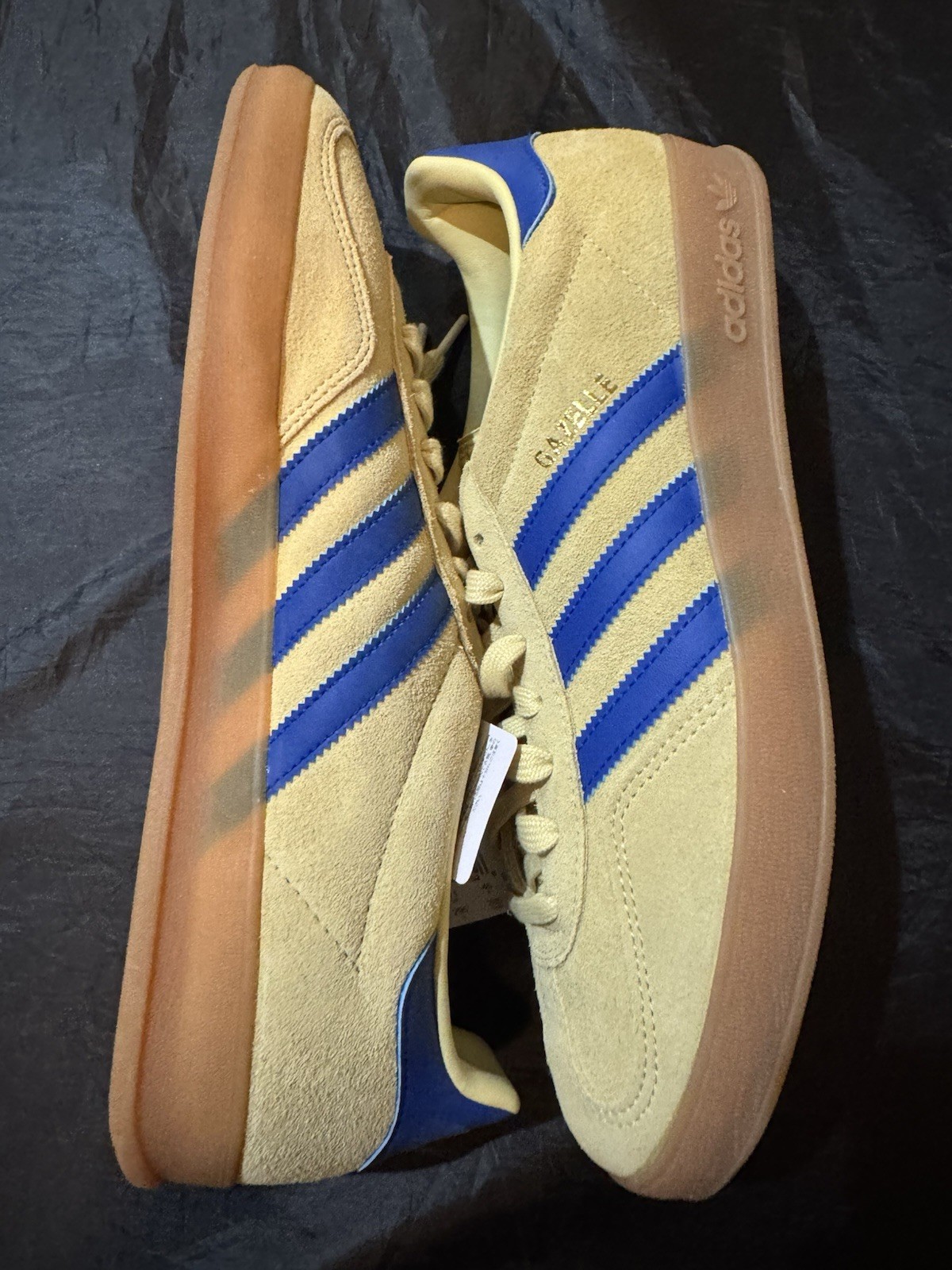 Adidas Men’s Gazelle Indoor Originals Size 11.5 Yellow Royal Blue |JH5406|