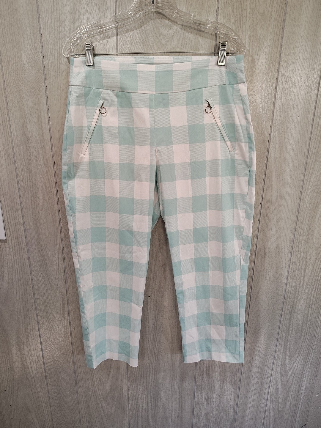 Women’s Checkered Rockabilly Classic Pull-on Pants Mid-rise Size 10 Night Out…