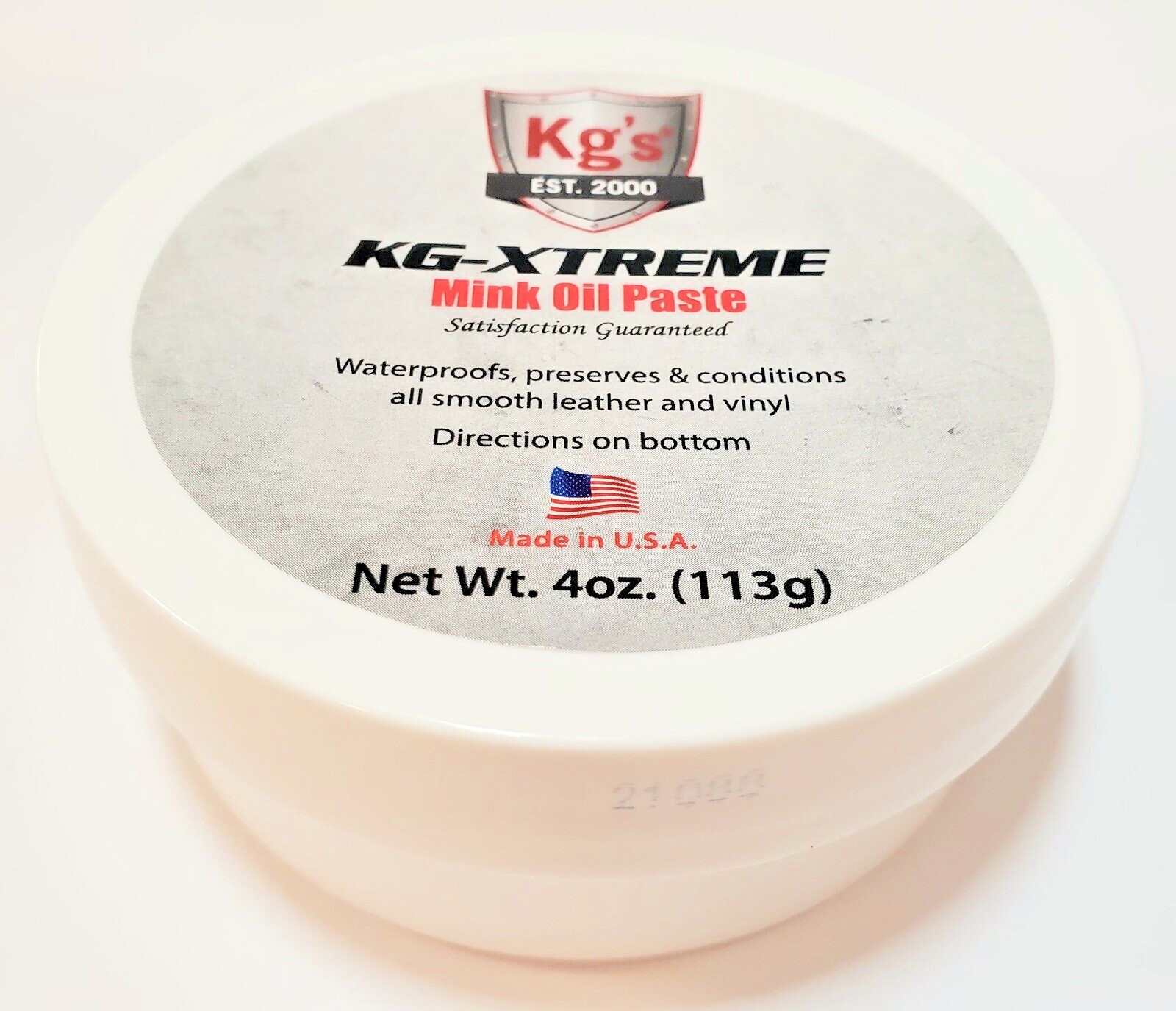 Kg’s Boot Guard Waterproof Mink Oil Leather Protector Conditioner Paste 4 oz