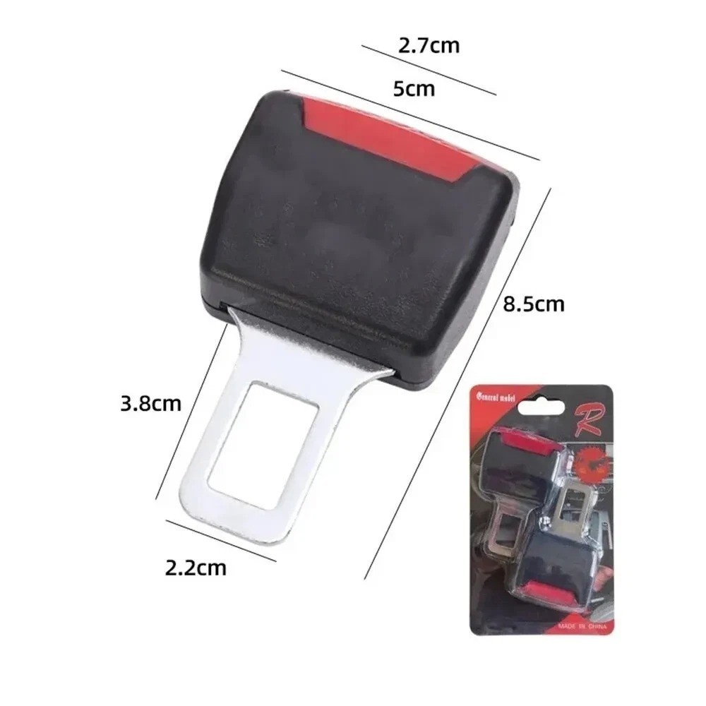 2Pcs/Set Car Safety Belt Buckle Extension Clip Safety Belt Buckle Thick Socket P