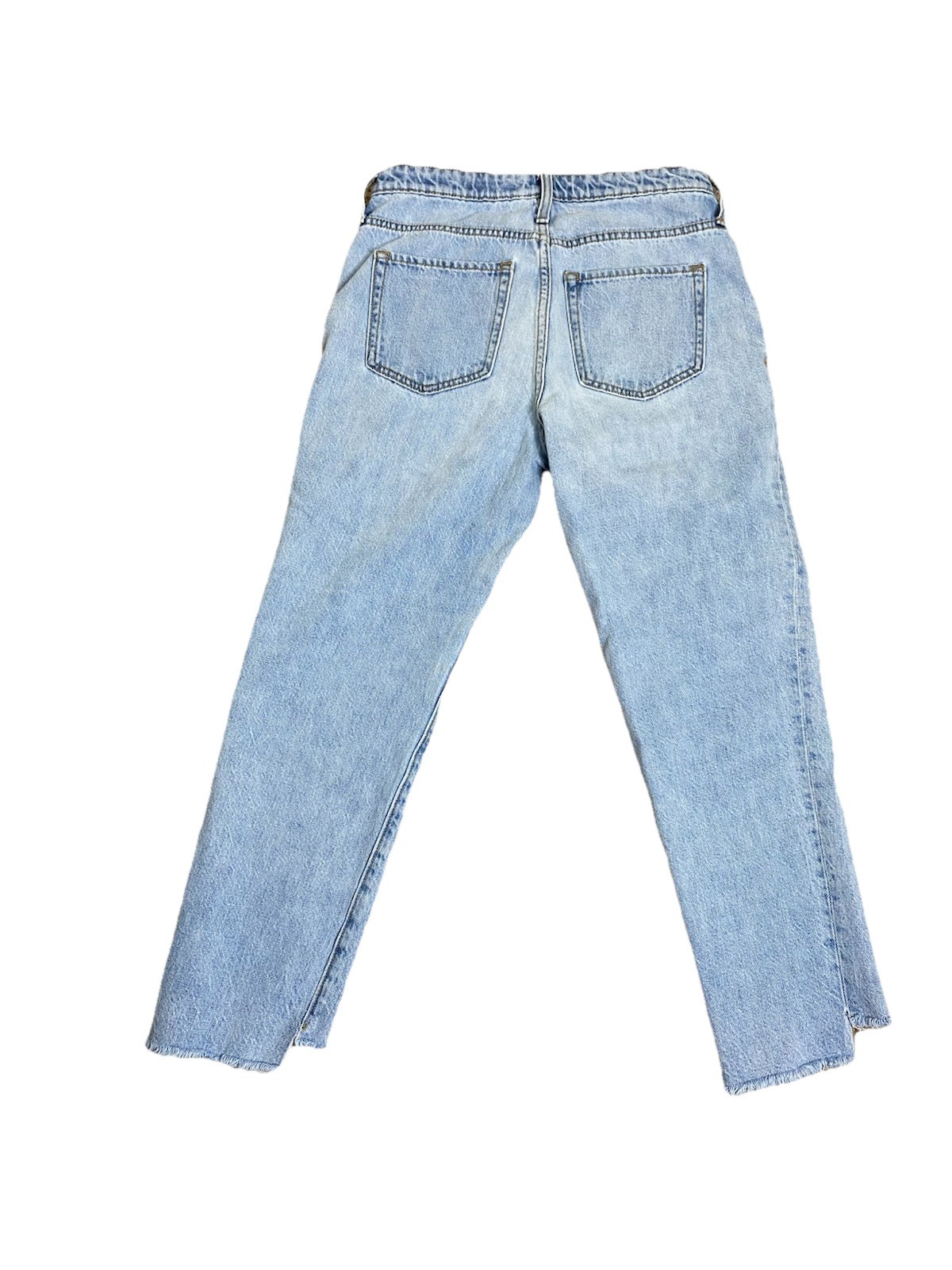 Gap Vintage High Rise Button Fly Light Wash Denim reworked crop Jeans Women’s 2