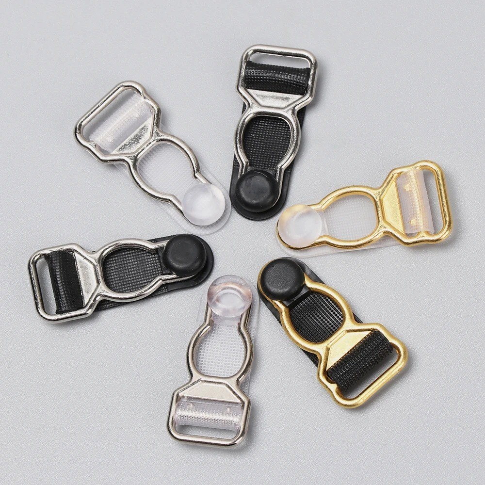 10pcs 10/12mm Garter Clips Corset Suspender Stocking Belt Buckles