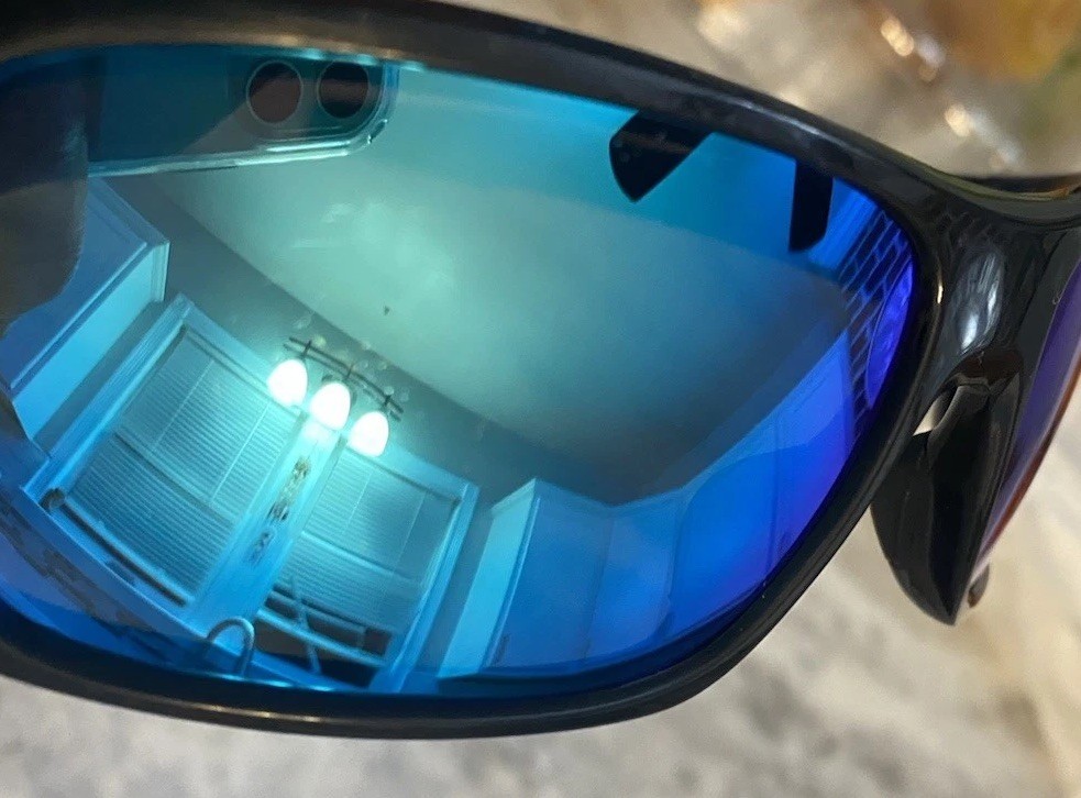 Oakley Men’s Turbine Sunglasses Smoke Clear Frame Blue Lens