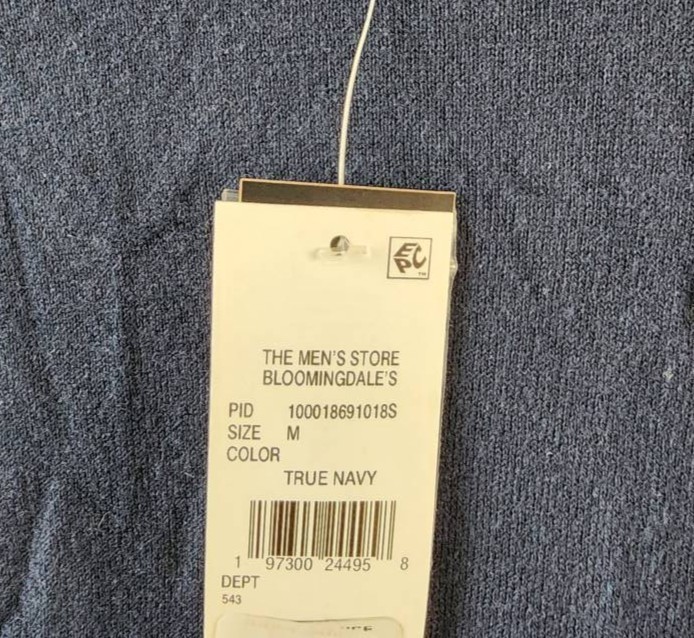 The Men’s Store at Bloomingdale’s Cashmere Blend Sweater Tee M True Navy S/S