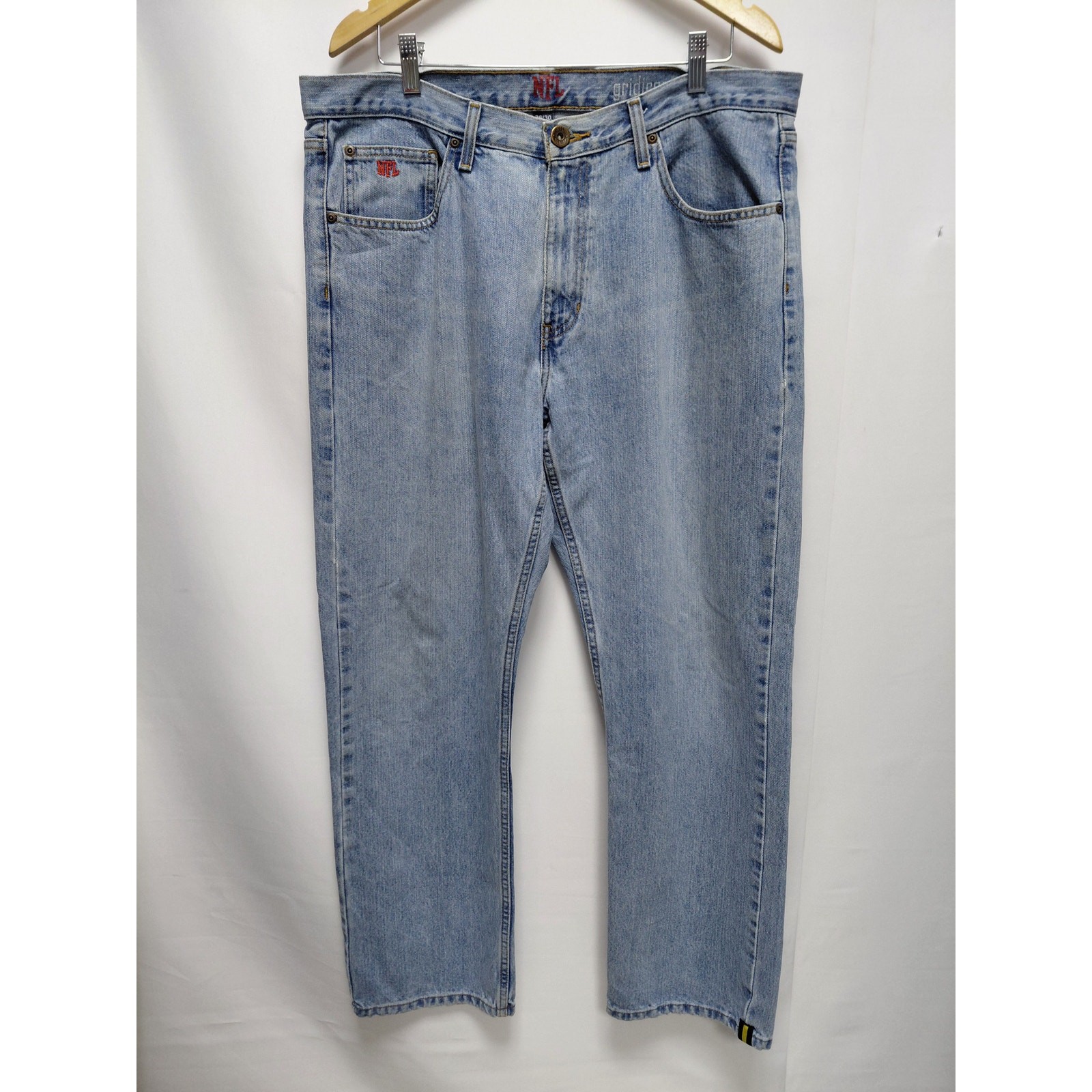 NFL Gridiron Classic Denim Jeans Light Wash Mid (10-12 in) Men Size 36×30