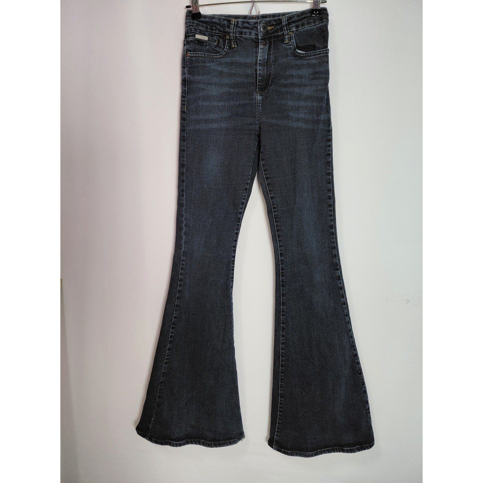 Animale Flare Jeans Dark Wash Mid (10-12 in) Regular Denim Women Size 36