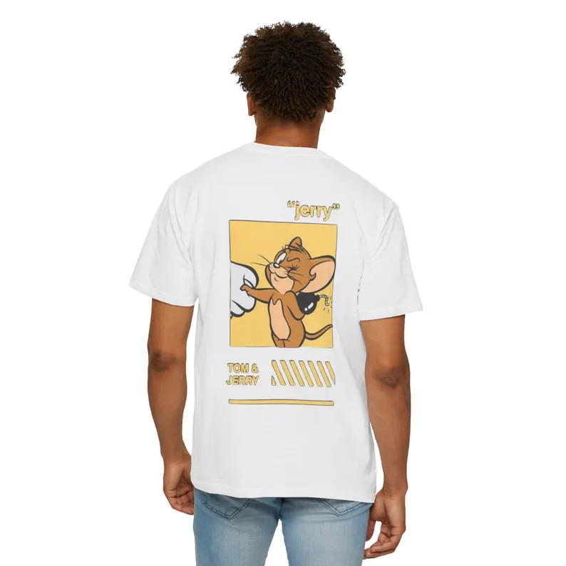 Tom & Jerry Couple T-shirt – Jerry | Back Print Unisex T-Shirt
