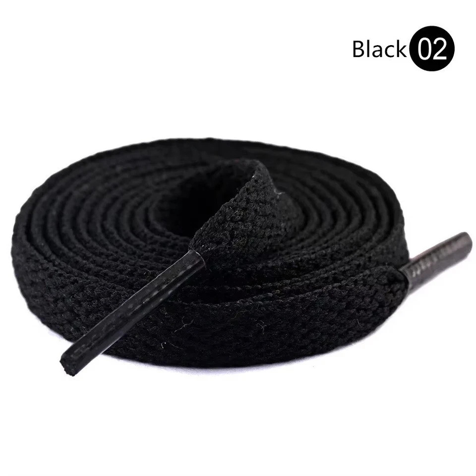 1 Pair Flat Shoelaces Replacement Shoe Laces for Sneakers Casual Sports Shoes