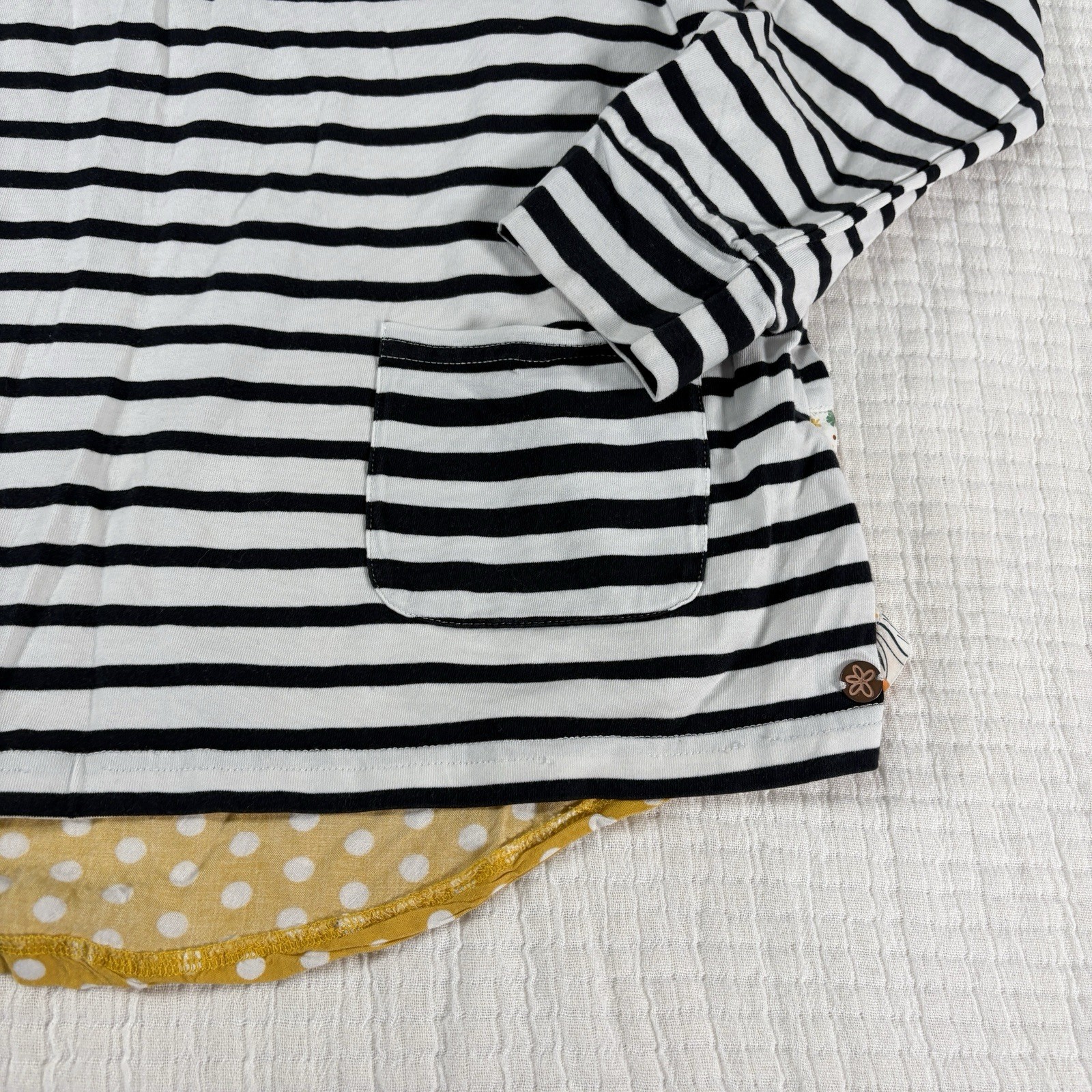 Matilda Jane Joanna Gaines Top Big Girls Tween 14 Harvest Days Striped Floral