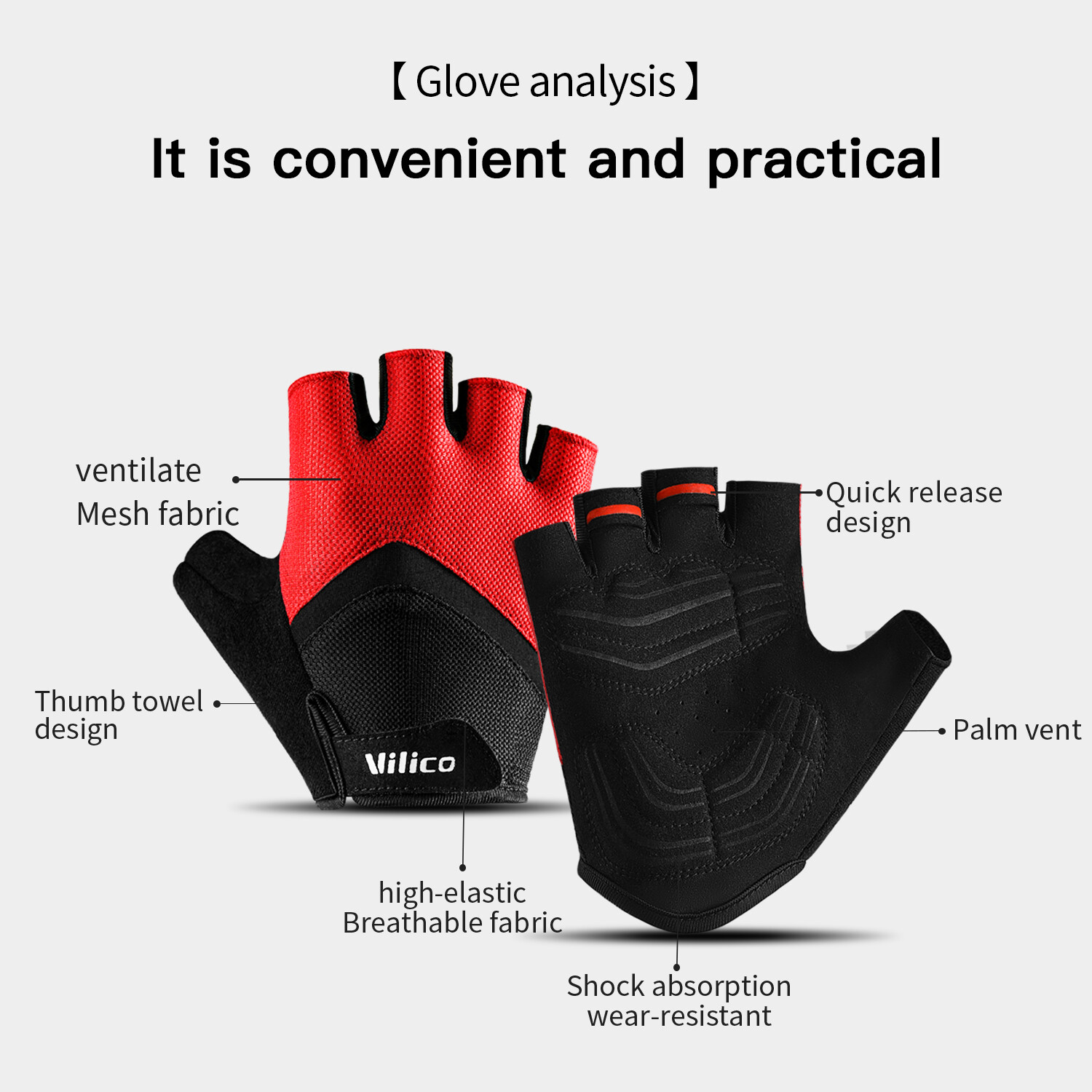 Half Finger Cycling Gloves Outdoor Sports Racing Gloves Pad Breathable Driving