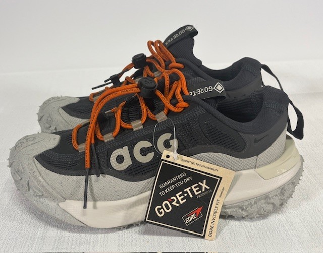 Nike ACG Mountain Fly 2 Low Gore-TEX Shoes Grey (HF6245-002) Men SZ 4 Women 6