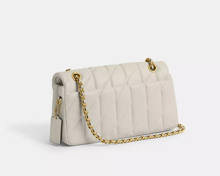 Coach Tabby White Shoulder Bag with Pillow Quilting Design