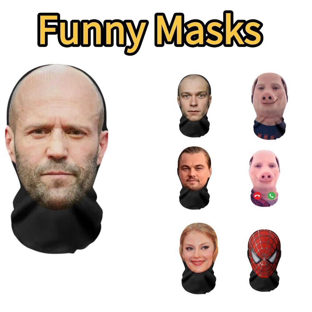 Cosplay Headwear Fashion Balaclava 3d Printed Mask Elastic Mesh Full Face 1pcs