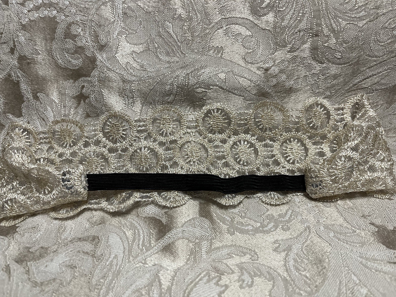 Women Lace Headband Stretch Hairband Elegant Wide Headwrap