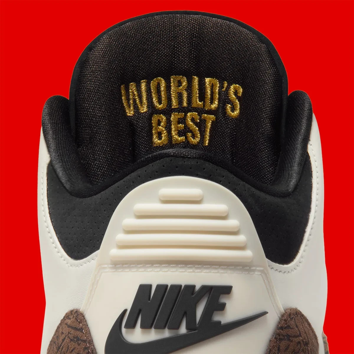 Nike Air Jordan 3 Retro OG World’s Best Dad Sail Black Red IF4396-103 Mens NEW