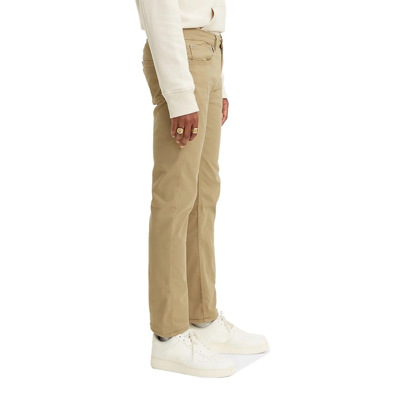 Levi’s 511 Slim All Seasons Tech Pants Tan Straight-Leg Stretch 28×30 Pockets