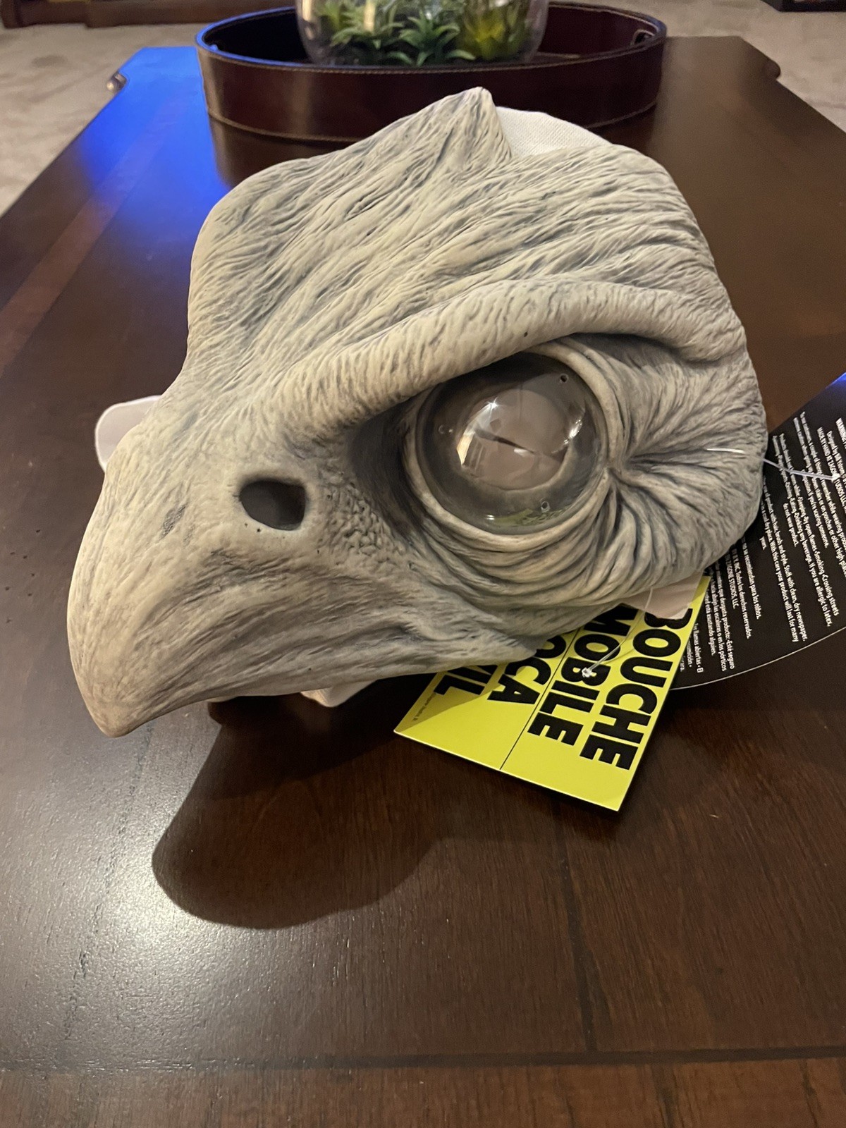 Adult Zagone Studios Hand Made “White Raven” Moving Mouth Mask