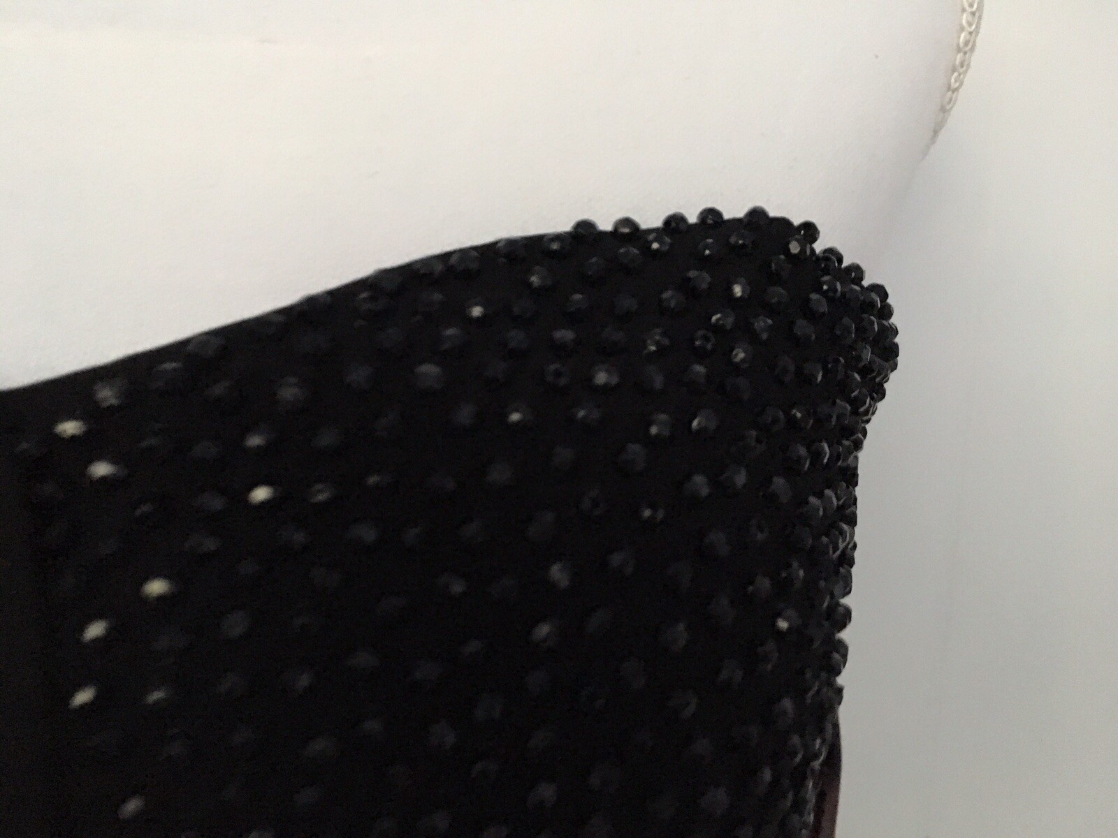 Vintage Black Strapless Cocktail Dress Size 7/8 – Beaded Macy’s Deadstock NWT