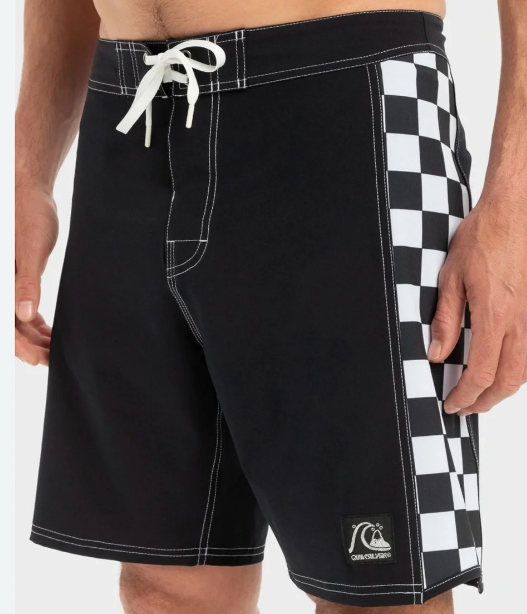 Quiksilver Original Arch 18″ Boardshorts Black/White Swim Trunks Sizes 32-40
