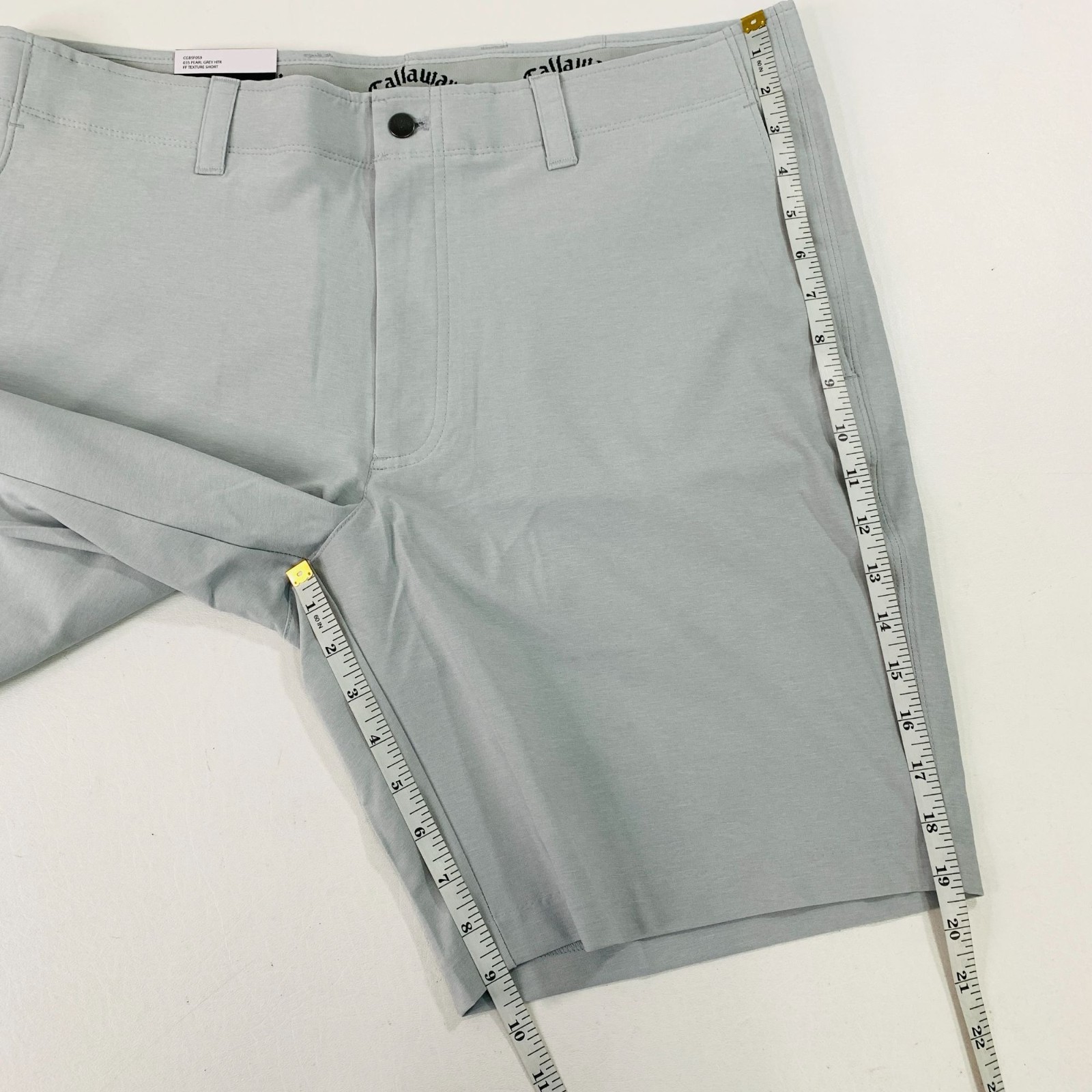 Callaway Men’s 36 Shorts Flat Front Performance Golf Short Grey Gray 36