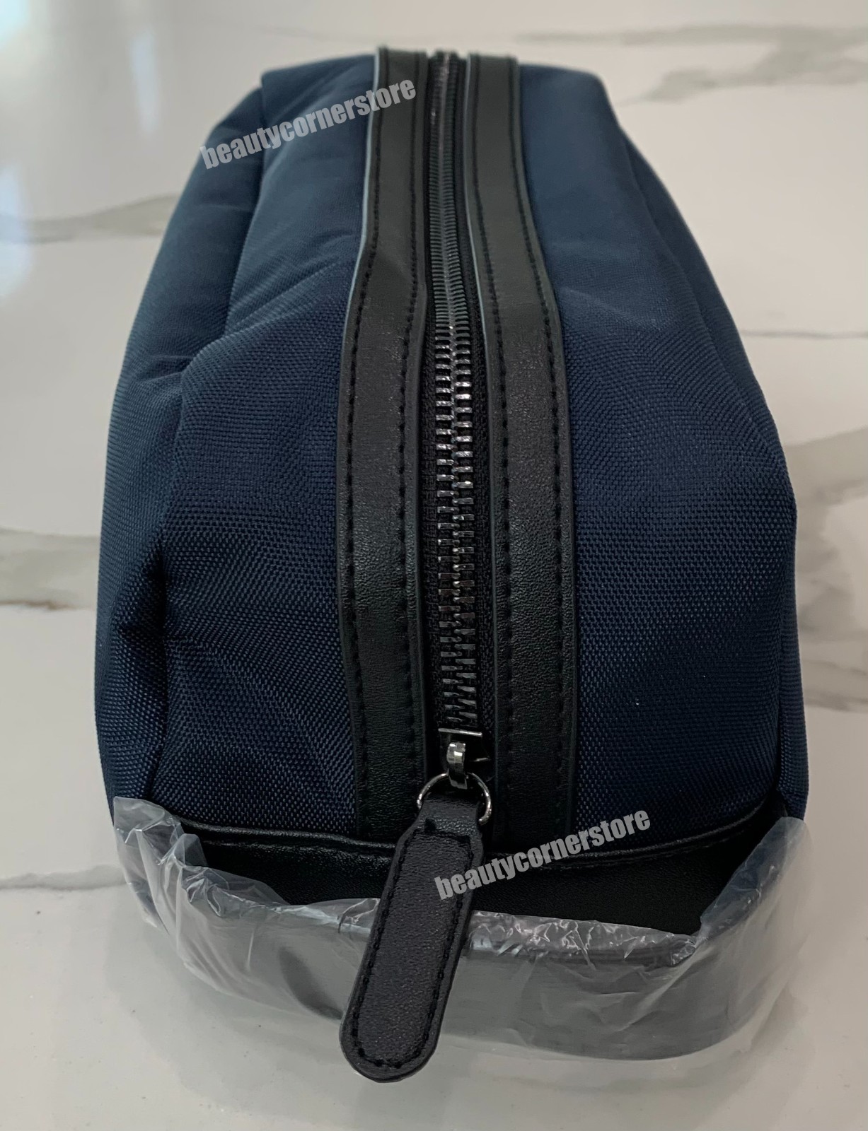 Michael Kors Parfums Pouch Dark Blue Toiletry Bag Travel Shaving Dopp + Dust Bag