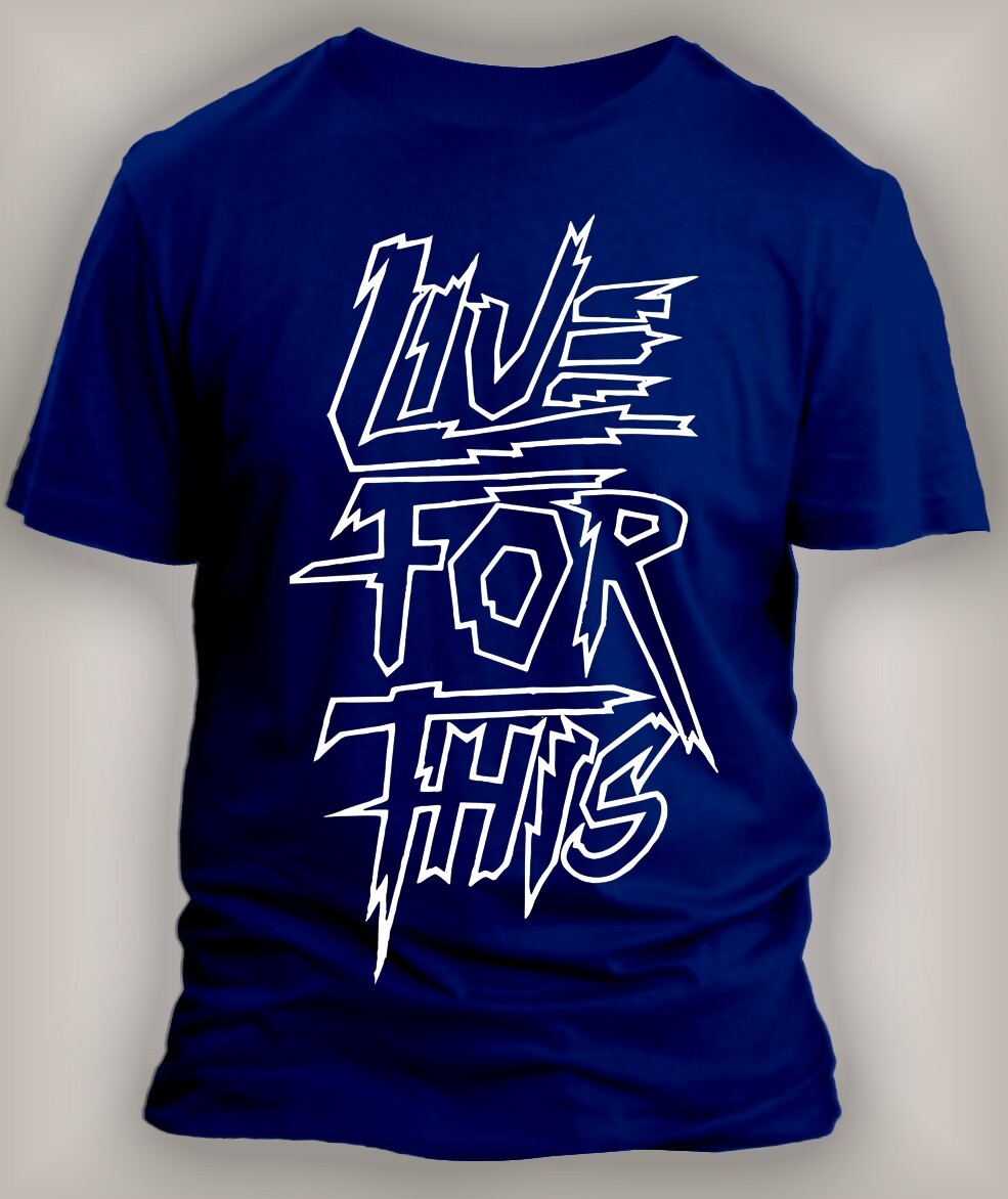 Mens 8XL Greystone Custom Big & Tall Tee Shirt Live For This Graphic Streetwear