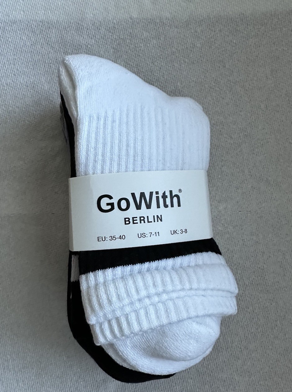 Unisex Cotton Crew Quarter Retro Socks Striped Casual Multicolor 4 Pair NWT