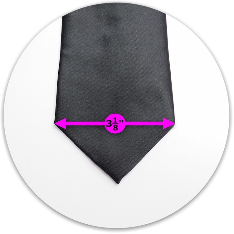 Mens 100% Solid Color Silk Neck Tie 58″ long (actual length varies 56″ to 60″)