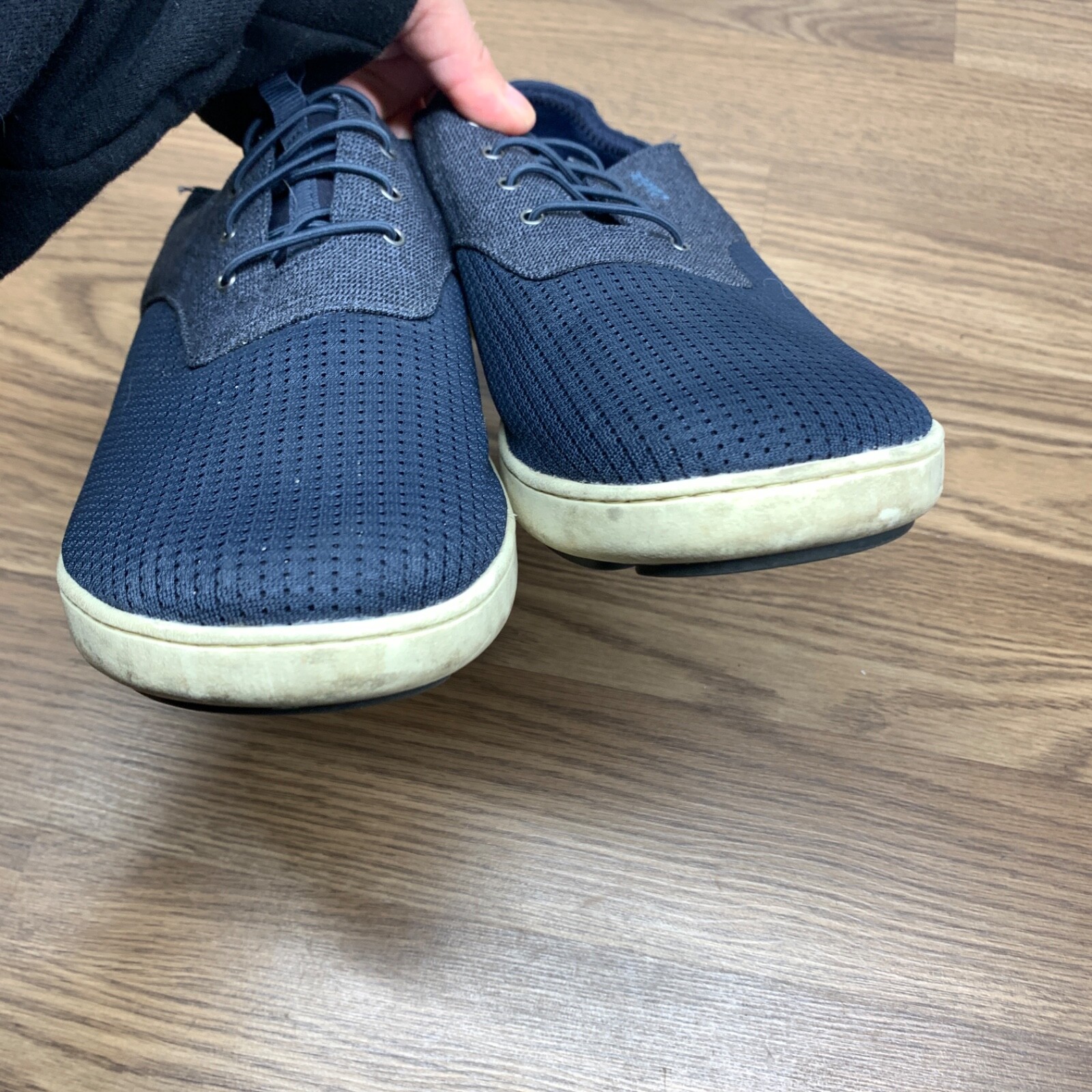 Olukai Nohea Moku Mens Shoes Size 11 Blue Mesh Slip On Casual Sneakers