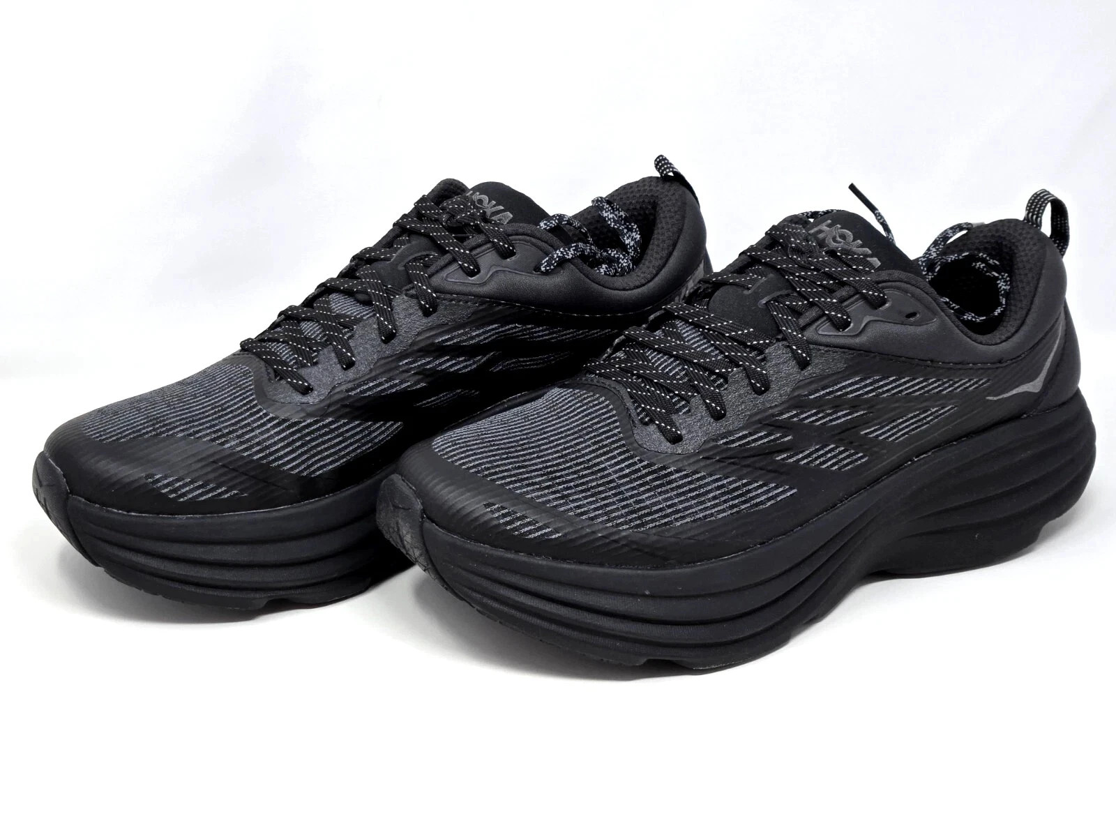 Hoka Bondi 8 TS Caged Black Men Shoe 1155391-BBLC USA SAME DAYS DISPATCH