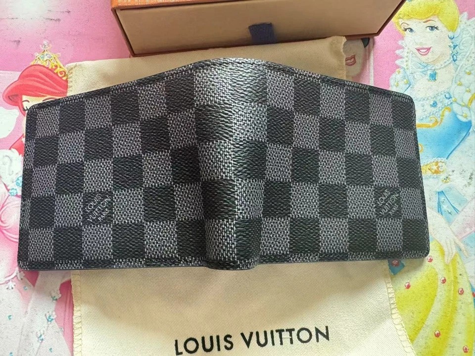 Louis Vuitton Damier Graphite Multiple Bifold Wallet USA Fast Delivery