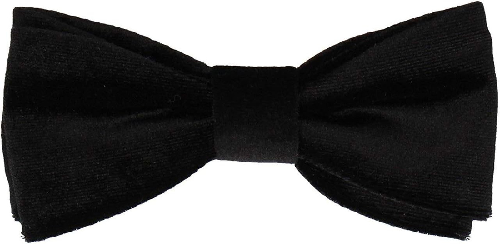 THE LAPEL PROJECT Self Tie Black Velvet Bow Tie Tuxedo Velvet Bow Tie Mens & Wom