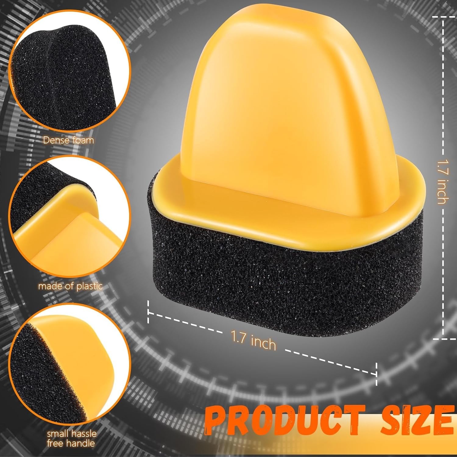 10 Pack Foam Shoe Polish Dauber Sponge Applicator Leather Shining Polishing Tool