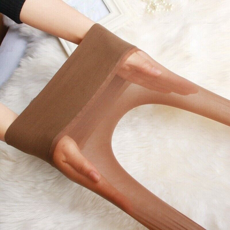8 Deniers Sheer Sexy Pantyhose Seamless Footed Tights Thin Stretchy Stockings