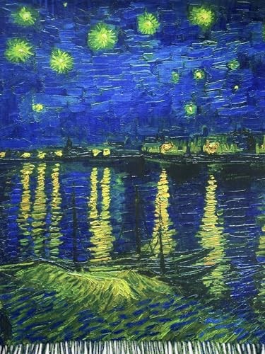 Van Gogh Art Print Scarf for Women Best Gift Soft Warm Cashmere Feel Art 05