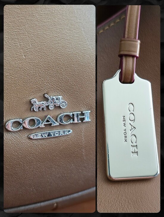 Coach F37905 Nomad Hobo Burnished Tan Glovetanned Leather Shoulder Bag