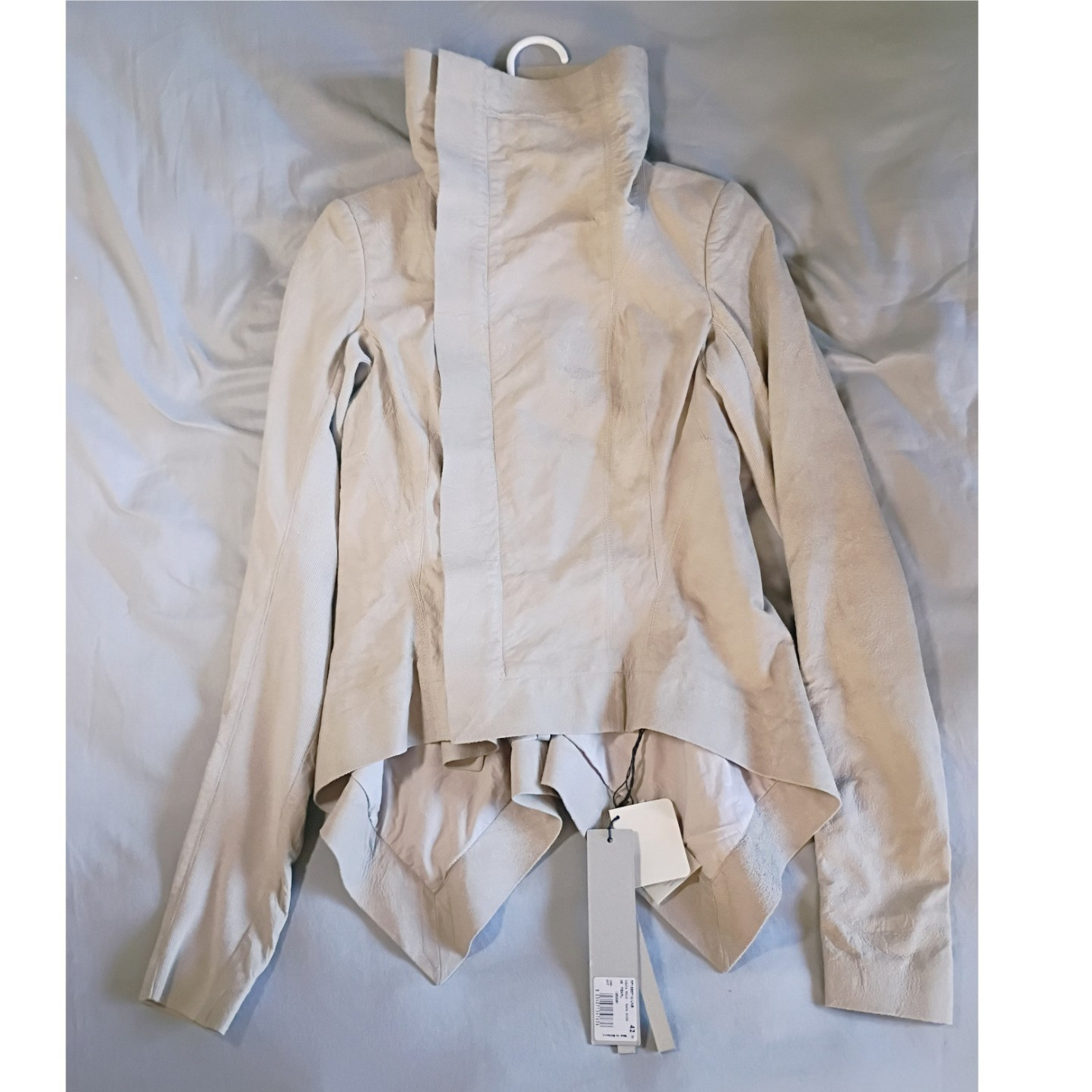 Archive Rick Owens Naska Jacket Women’s Beige Zip Up , Regular Size 42 IT