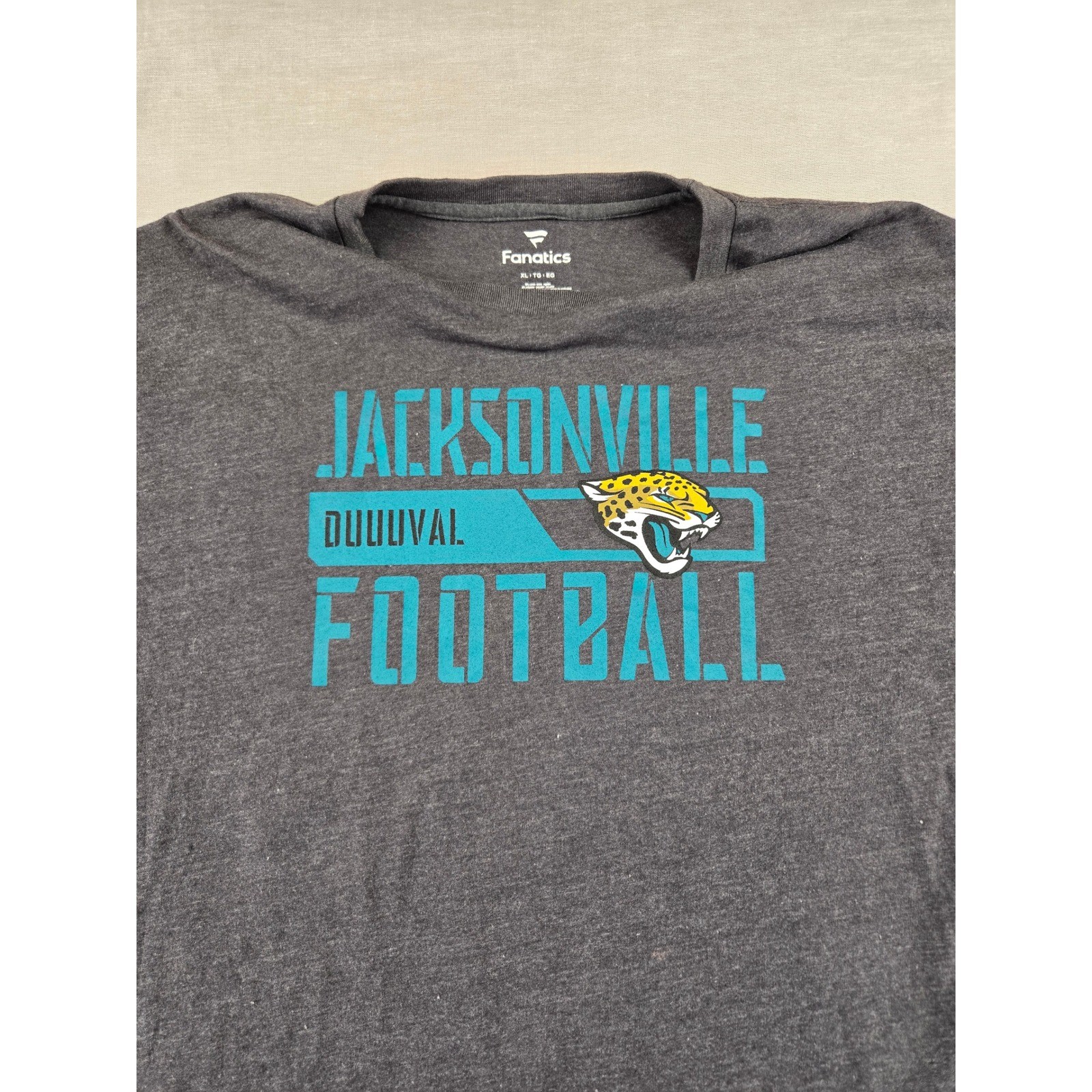 Fanatics Jacksonville Jaguars NFL T-Shirt Mens XL Gray Duuuval Football Graphic