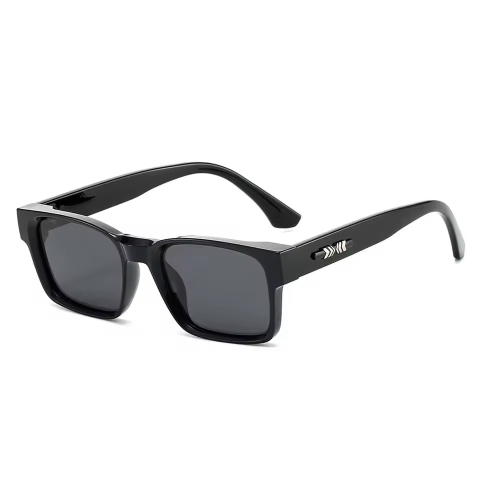 Polarized Square Sunglasses Men UV400 Unisex Metal Core Frame Outdoor Driving Fi