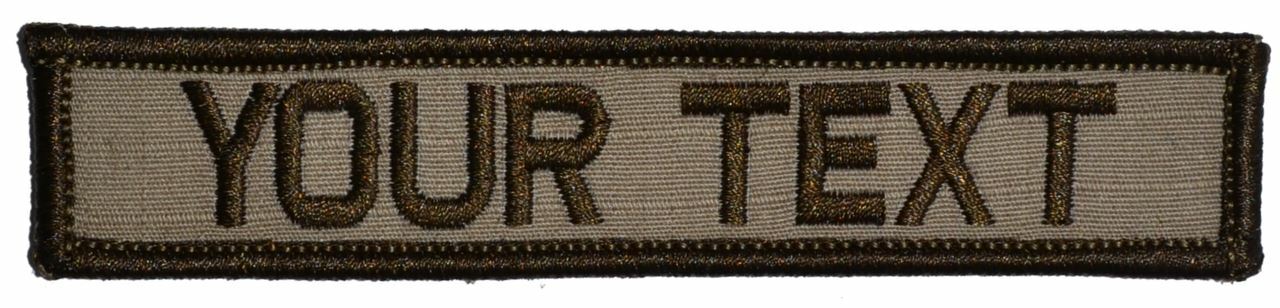 1×5 Custom Military / Police Name Tape / Text Patch