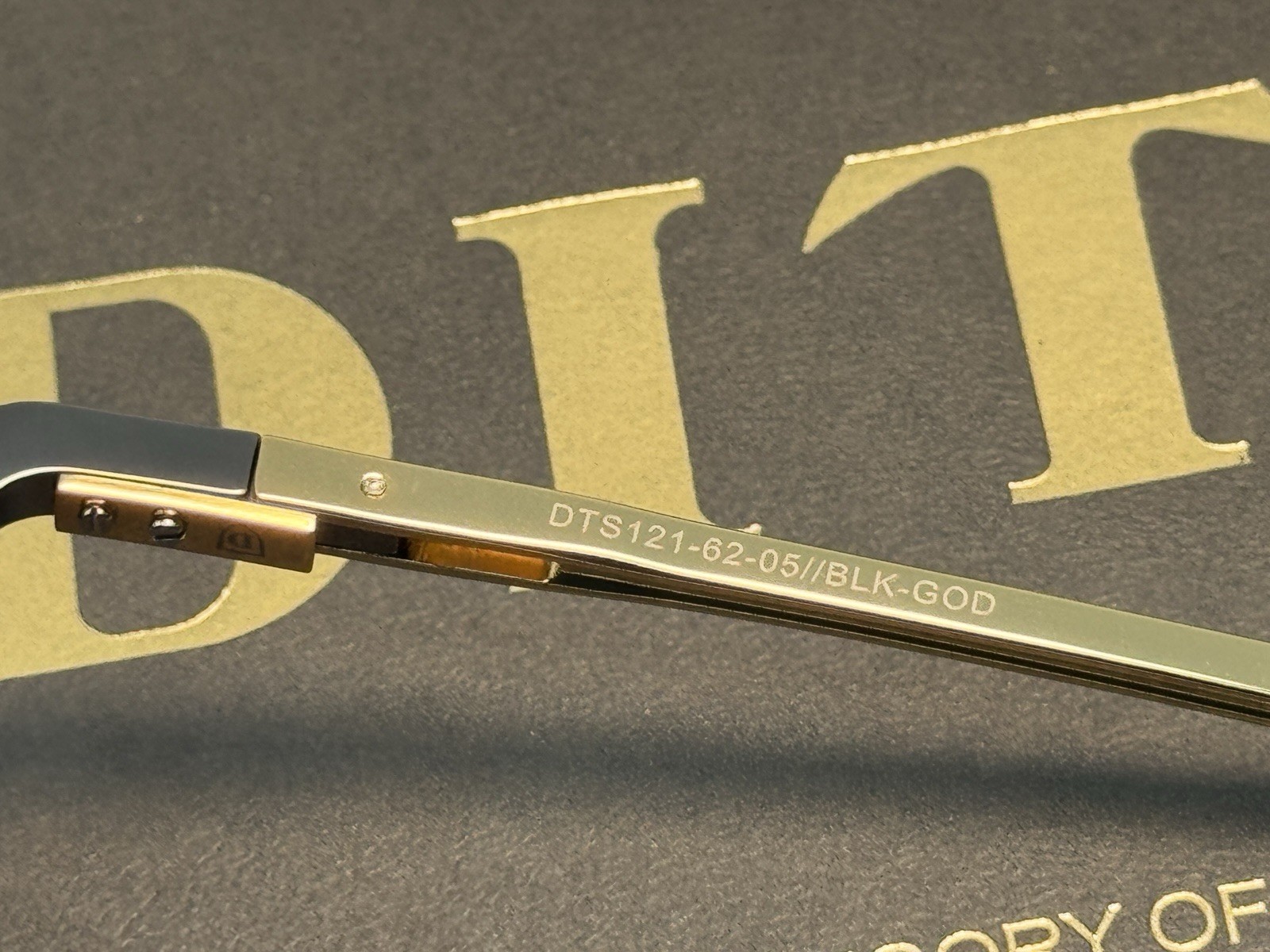 Dita Mach Six DTS121-62 Titanium Gold Frame with Grey Gradient Lens Sunglasses