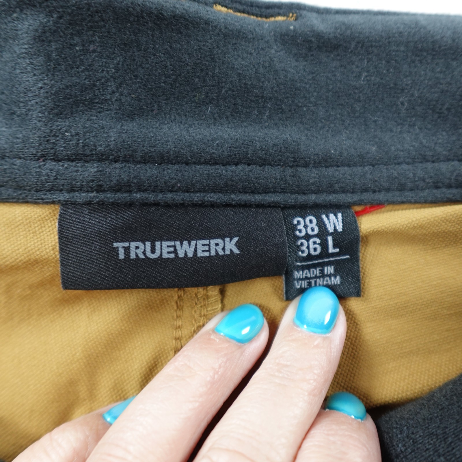 Truewerk T1 Werkpant Pants Mens 38 Brown Tech Cargo Work Performance Stretch NWT