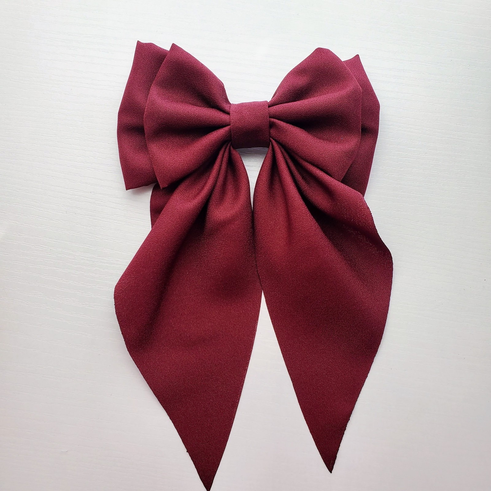 Coquette Hair Bow, satin hair bow with clip, 6 different colors