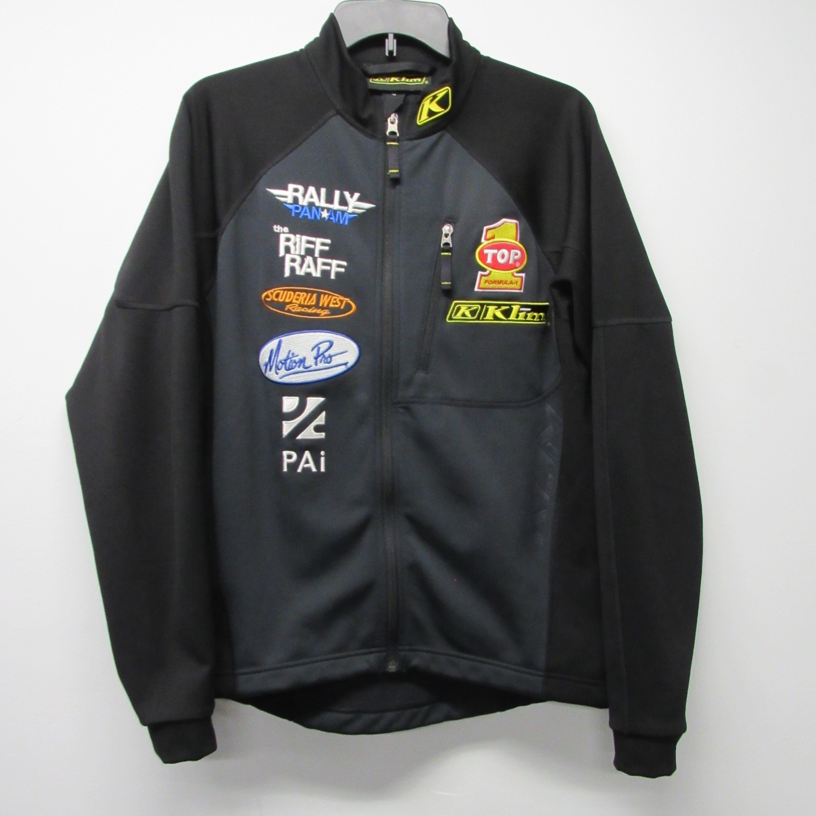 KLIM Top Formula 1 Racing Rally Pan Am Embroidered Softshell Jacket Men’s sz M