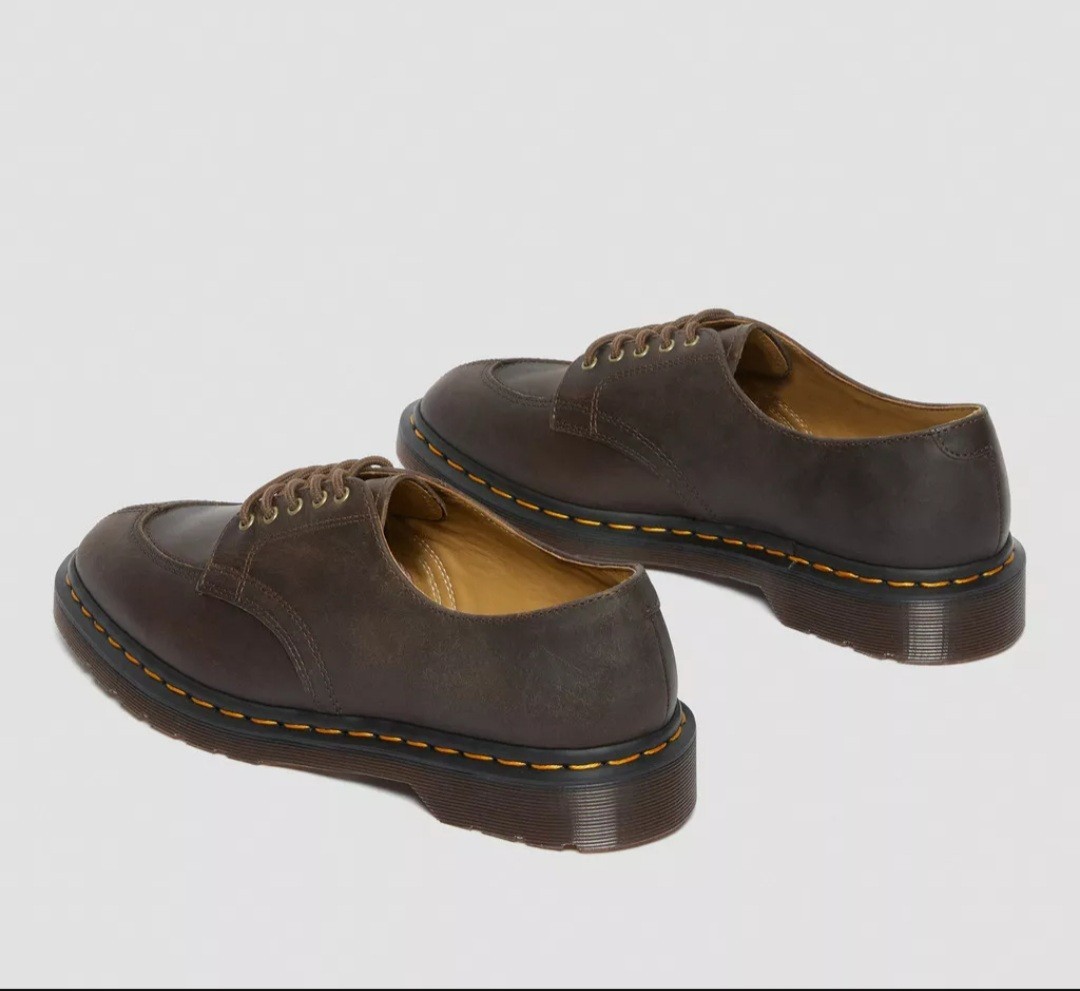 Dr. Martens 2046 Crazy Horse Dark Brown Leather Shoes Oxford UK 4 Women 6 Men 5