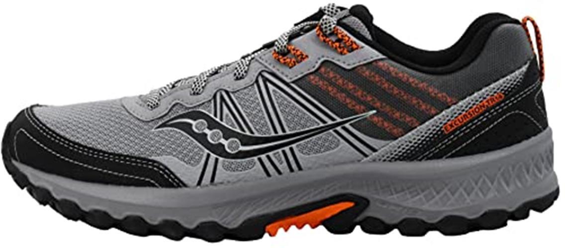 Saucony Men’s Excursion Tr14 Grey/Orange Trail Assorted Sizes , Colors