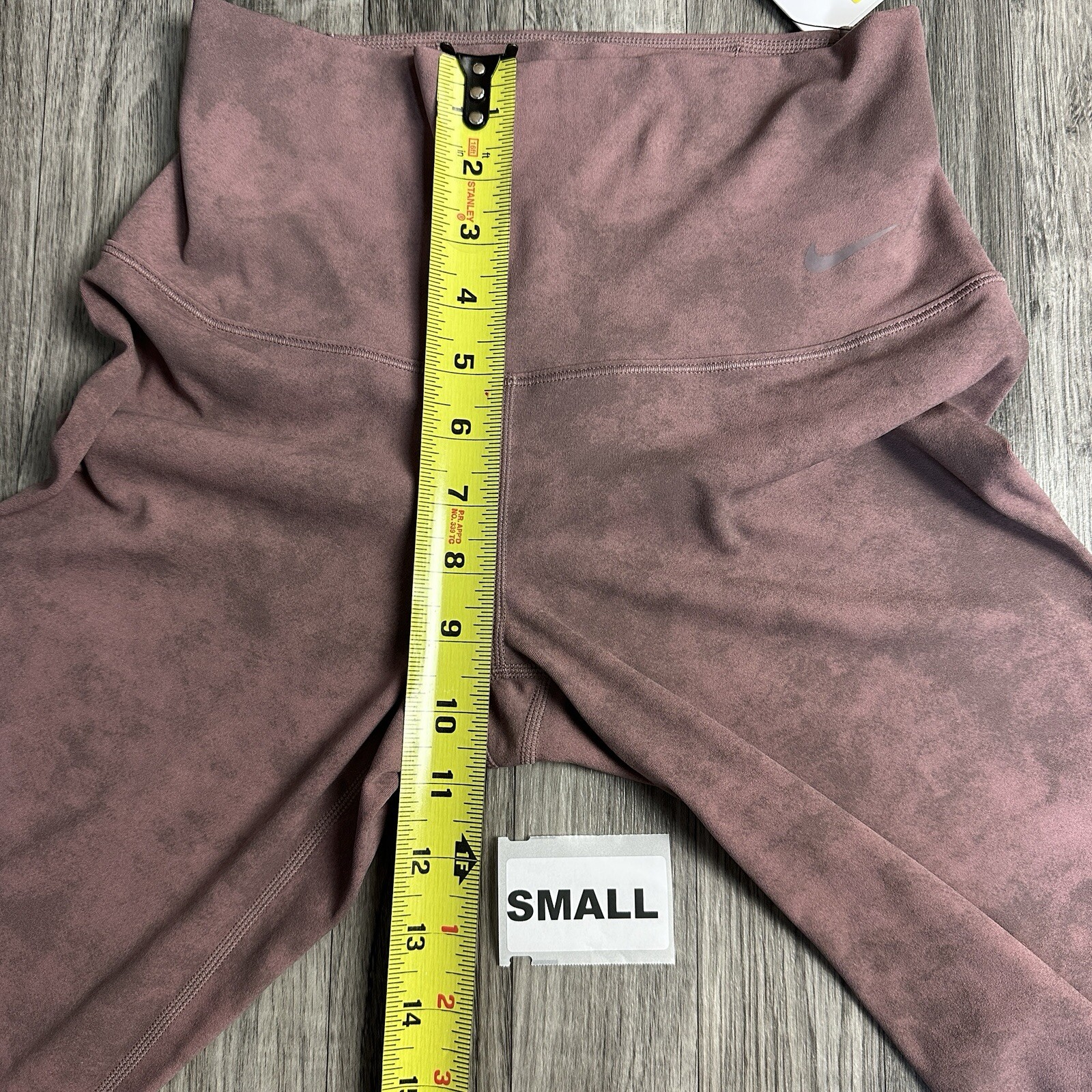 Nike Zenvy Womens High-Waisted 7/8 Leggings Sz S Gentle Support Mauve FN4167-208