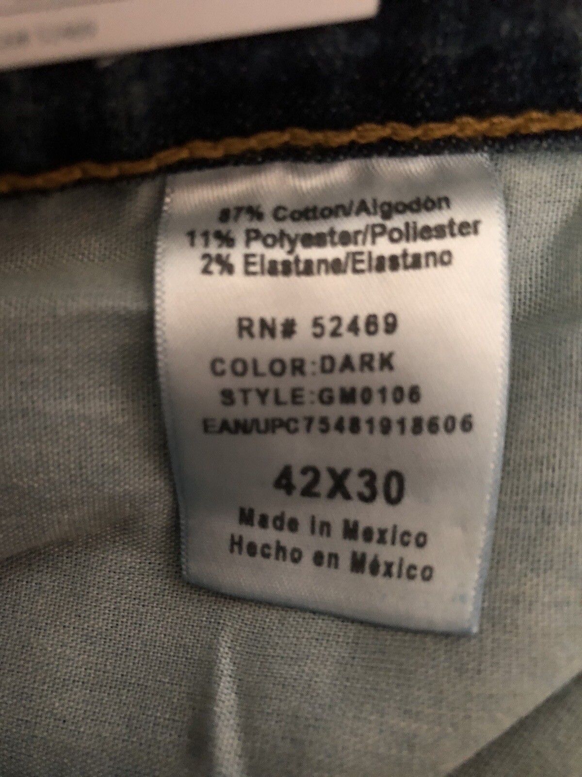 GEORGE Mens Jeans Size 42X30 Athletic Style Distressed New
