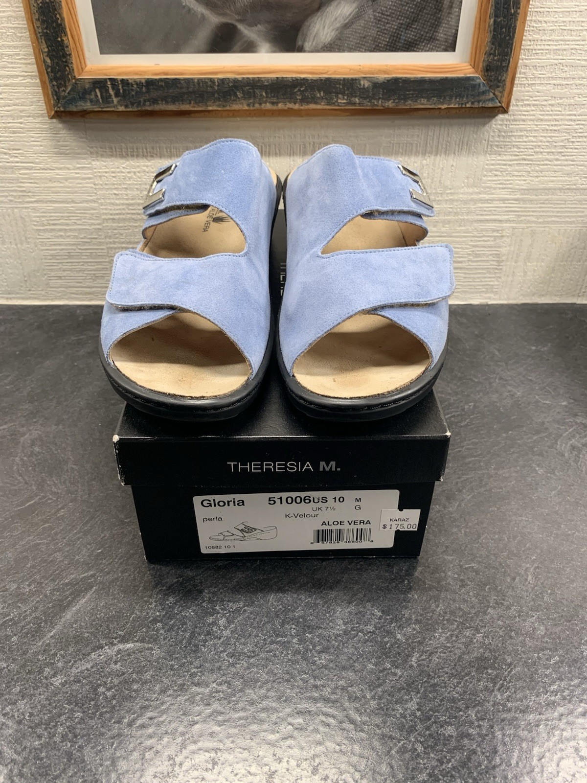 Theresia M. Aloe Vera Gloria Blue Sandals